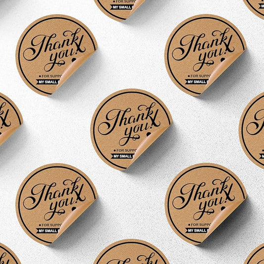 Custom Stickers for Business Logo,Personalised Logo Stickers for Small Business,Any Shape and Size Waterproof Label.Perfect for Branding, Packaging Stickers, Glossy Stickers. (Kraft Paper)