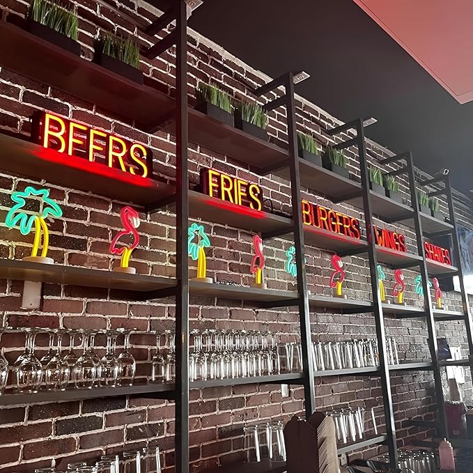 SpellBrite GROWLERS Sign | Beer-Related Sign with Neon Look, White LED Light Source | 33.0" x 6.3"
