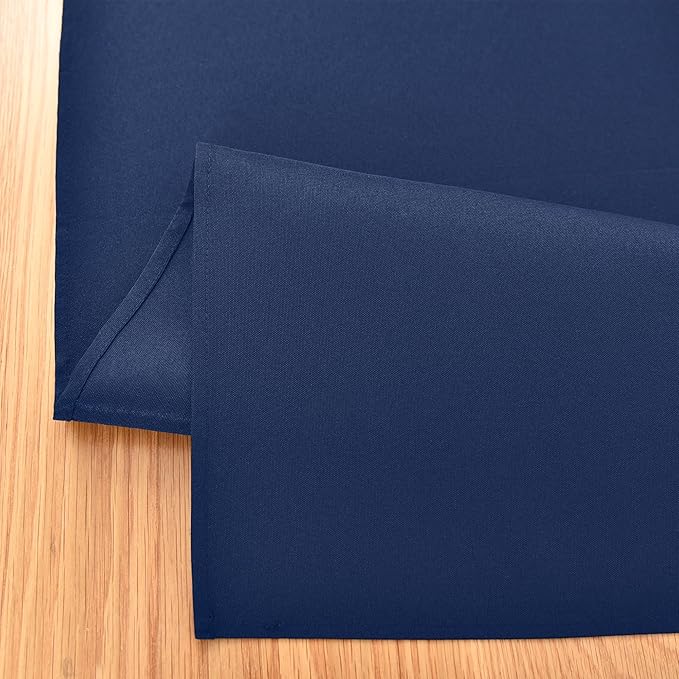 Farmhouse Navy Blue Table Runner Dining Table Runners 48 Inches Long Coffee Table Runner for Dresser Living Room Bedroom Holiday Party Banquet 12X48 Inch