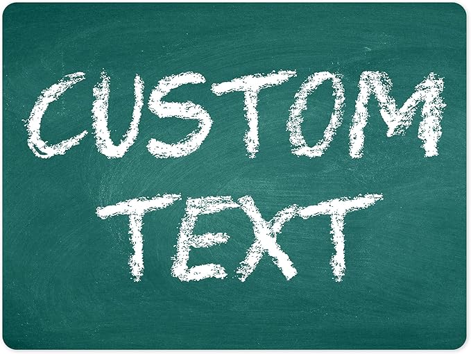 Custom Sign, Custom Street Sign, 11 Font Colors, 13 Font Styles, 4 Hole Options, 22 Sizes, 36x48 Inches, Rust Free DiBound, Fade Resistant, Made in USA by My Sign Center (Chalkboard Green)