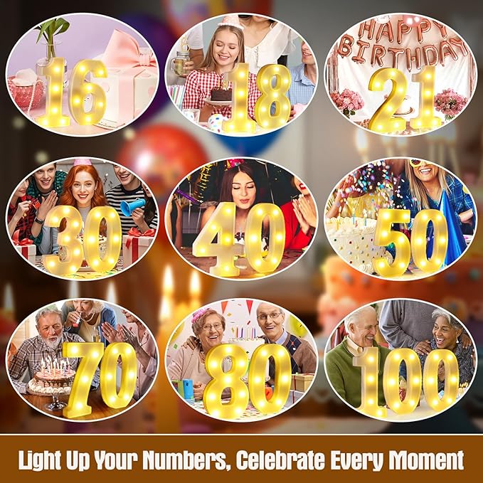 5th Birthday Decorations for Girls and Boys,5 Year Old Birthday Decorations for Centerpieces Table,Light Up Numbers 5 Sign Led for Party Backdrop Wall Decor for Wedding Anniversary Home