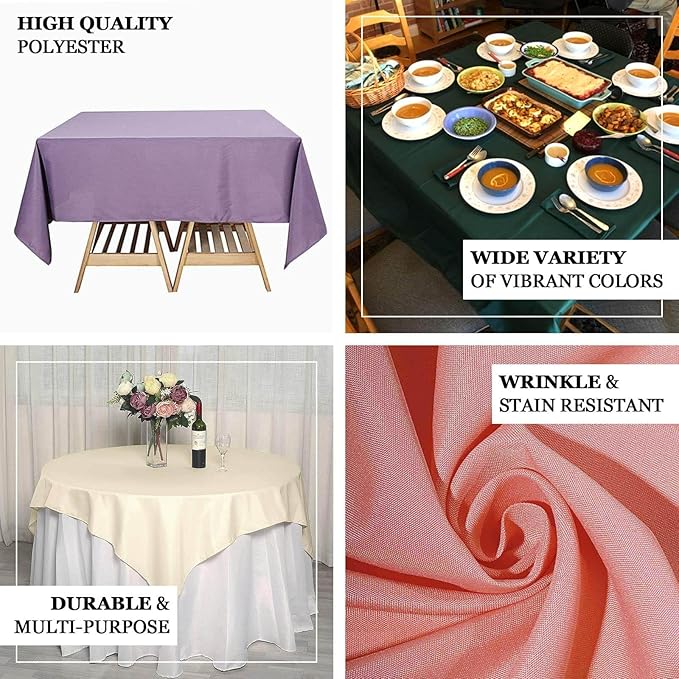 Efavormart 70" Square Linens Royal Blue Wholesale Linens Polyester Square Linen Tablecloth for Wedding Banquet Party Restaurant