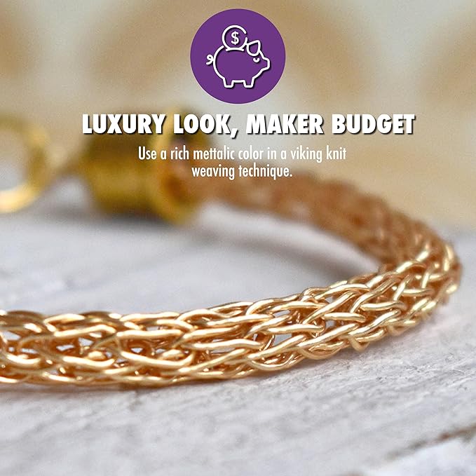 Artistic Wire, 20 Gauge Silver Plated Tarnish Resistant Colored Copper Craft Wire Gold Color, 25 ft