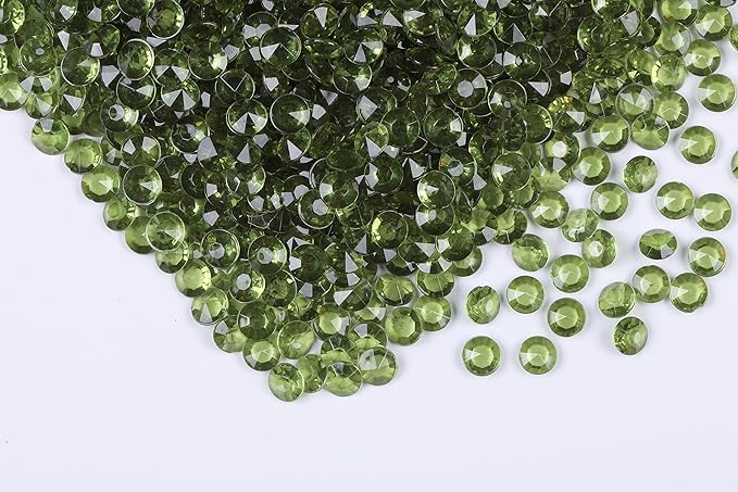 2000pcs Platic Acrylic Gems Fake Acrylic Diamonds Vase filler Beads Faux Diamond Crystals Jewels For Makeup brushes holder Table Scatter Confetti Party Arts Crafts Birthday Wedding Decor