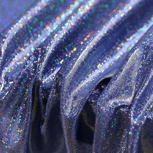 Fitable Sequin Tablecloth for Parties 60x102 Inch - Sparkle Glitter Laser Rectangle Overlay for Independence Day Decoration Ceremony Birthday Holiday Banquet, Dark Blue