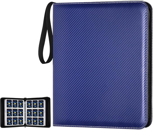 Trading Card Binder, Premium 9 Pocket Card Binder, 720 Double Sided Pocket PU Collection Binder, Collector Album, Card Holder for MTG, TCG, Sports Cards (Black)