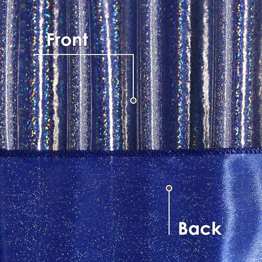 Fitable Sequin Tablecloth for Parties 60x84 Inch - Sparkle Glitter Table Cloth Laser Rectangle Overlay for Wedding Baby Shower Ceremony Birthday Holiday Banquet, Dark Blue