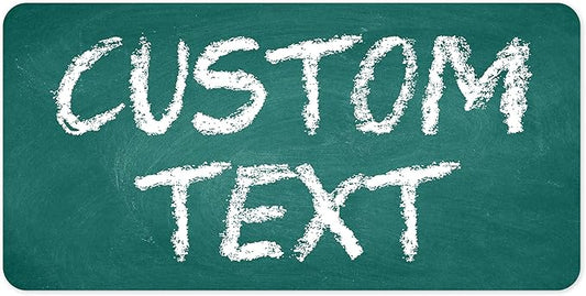 Custom Sign, Custom Street Sign, 11 Font Colors, 13 Font Styles, 4 Hole Options, 22 Sizes, 9x18 Inches, Rust Free DiBound, Fade Resistant, Made in USA by My Sign Center (Chalkboard Green)