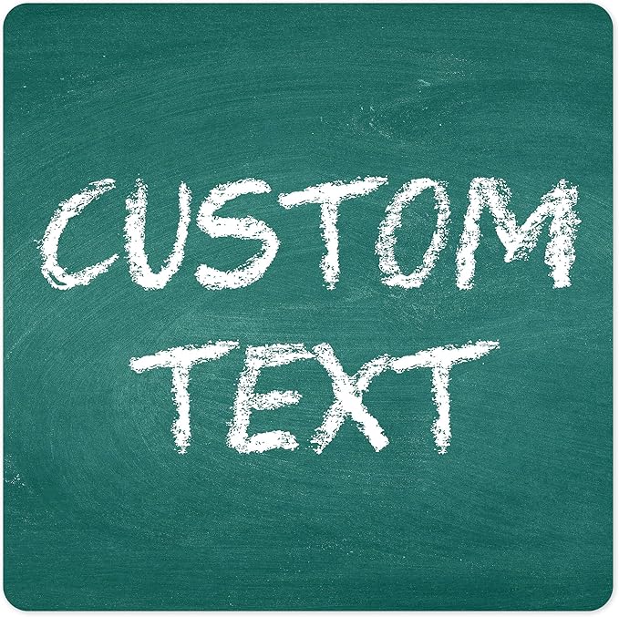 Custom Sign, Custom Street Sign, 11 Font Colors, 13 Font Styles, 4 Hole Options, 22 Sizes, 12x12 Inches, Rust Free DiBound, Fade Resistant, Made in USA by My Sign Center (Chalkboard Green)