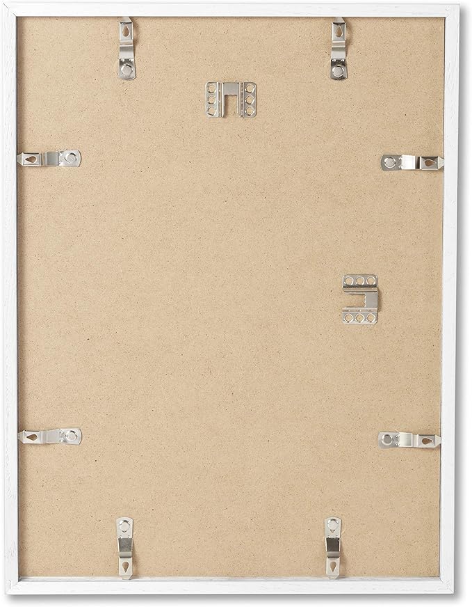 Opposite Wall - 18x24 in - White Solid Wood Picture Frame - Lightweight, Versatile & Shatterproof - Wall Hanging Poster or Photo Frame - Wall Decor for Office, Gallery & Home