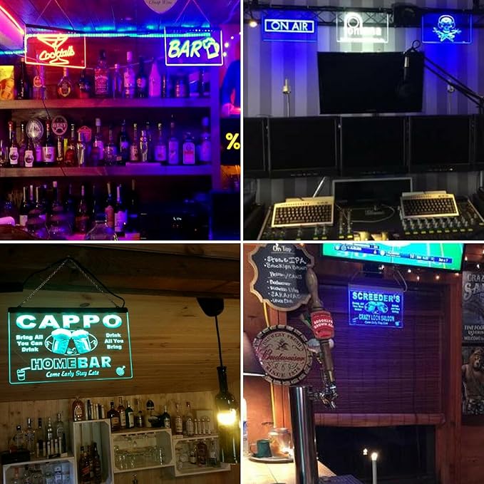 ADVPRO Personalized Your Name Custom Home Bar Beer Established Year Single Color LED Neon Sign 24 x 16 Inches st4s64-p11-tm-p