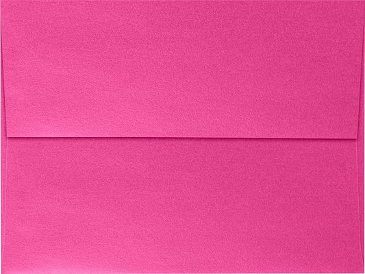 LUXPaper A7 Invitation Envelopes | Peel & Press | 5 1/4" x 7 1/4" | Azalea Metallic | 80lb. Text | 250 Qty