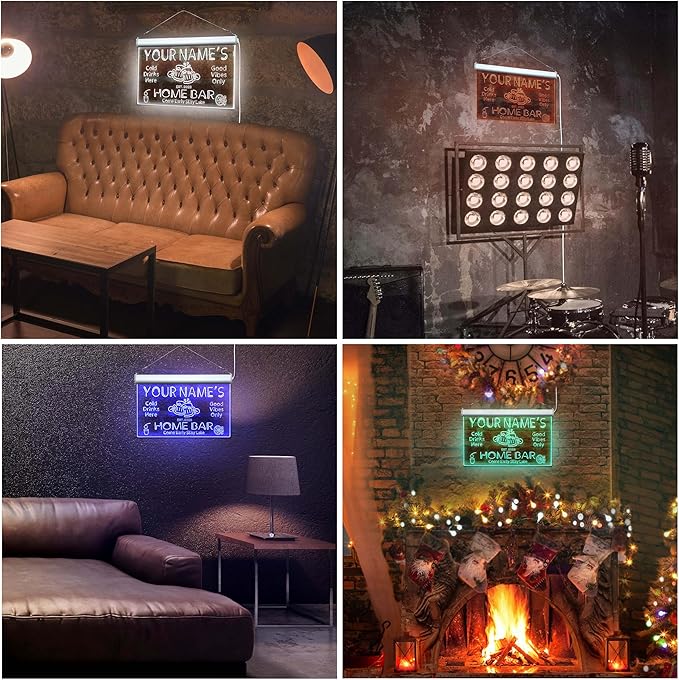 ADVPRO Personalized Your Name Custom Home Bar Beer Established Year Single Color LED Neon Sign 24 x 16 Inches st4s64-p11-tm-w