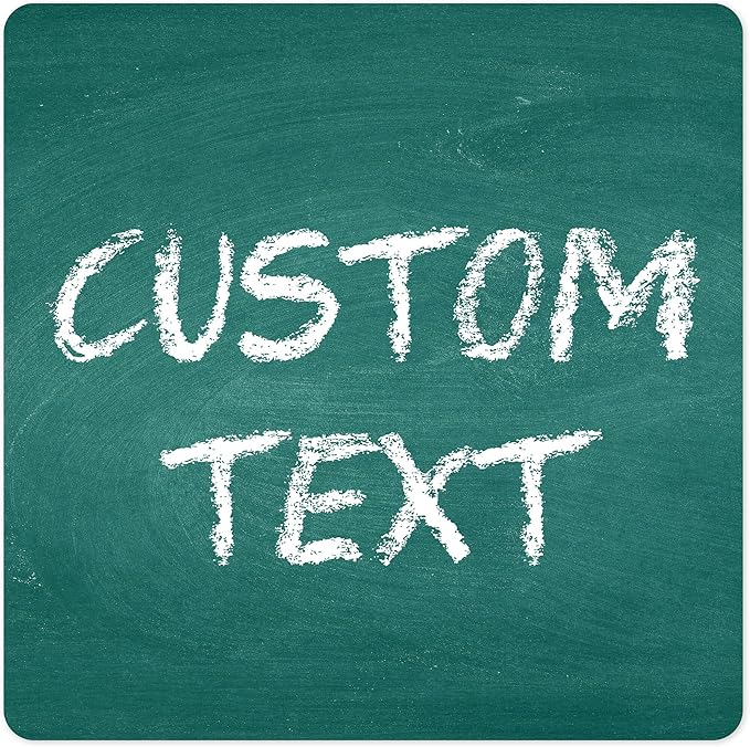Custom Sign, Custom Street Sign, 11 Font Colors, 13 Font Styles, 4 Hole Options, 22 Sizes, 18x18 Inches, Rust Free DiBound, Fade Resistant, Made in USA by My Sign Center (Chalkboard Green)