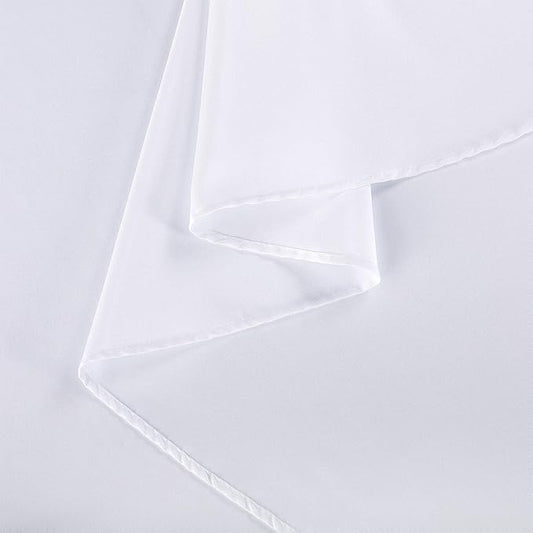 Ascoza 2pack 120 Inch White Round Tablecloth in Polyester Fabric for Wedding/Banquet/Restaurant/Parties