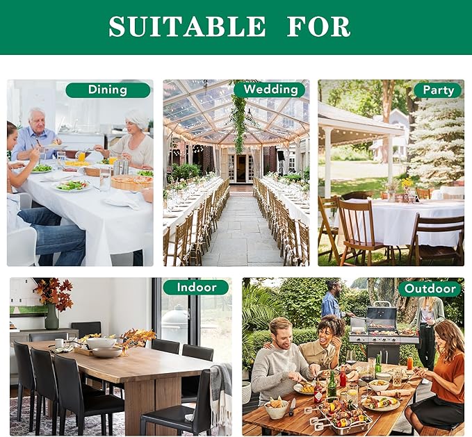 Biscaynebay Textured Fabric Round Tablecloths 60", Black Table Cloth Water Resistant Small Circle Folding Table Covers Linen Washable for Dining, Kitchen, Wedding and Parties etc