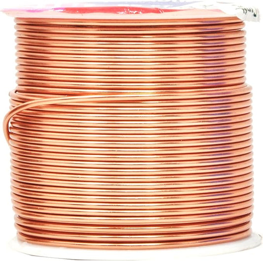 Mandala Crafts 16 Gauge Anodized Aluminum Craft Wire for Jewelry Making – 390 FT Colored Flexible Silver Copper Gold True Blue Purple Pink Wire - Bendable for Bonsai Armature Crafting Sculpting