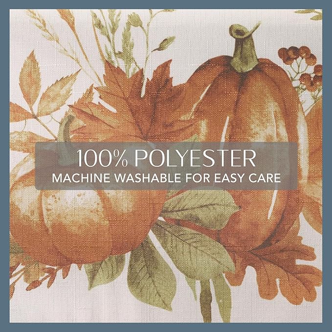 Elrene Home Fashions Autumn Pumpkin Grove Fall Placemat, Seasonal Table Decor, 13"x19", Multi Color