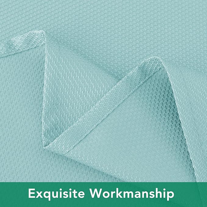 Biscaynebay Tablecloth for Rectangle Tables-70x108 Inch Aqua Blue Outdoor Picnic Table Cover-Rectangular Folding Table Cloths Water Resistant for Kitchen Camping Dining Room Patio Banquet Party