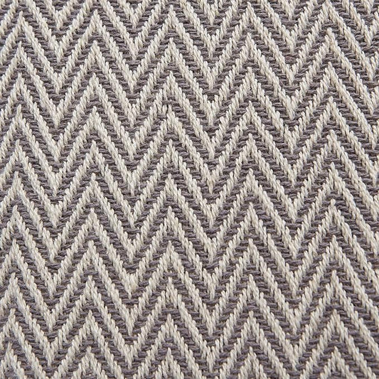 DII Woven Basic Tabletop Collection Chevron Table Runner, 15x72, Gray