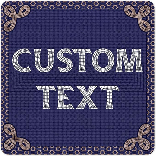 Custom Sign, Custom Street Sign, 11 Font Colors, 13 Font Styles, 4 Hole Options, 22 Sizes, 30x30 Inches, Rust Free DiBound, Fade Resistant, Made in USA by My Sign Center (Fauxsaic 1)