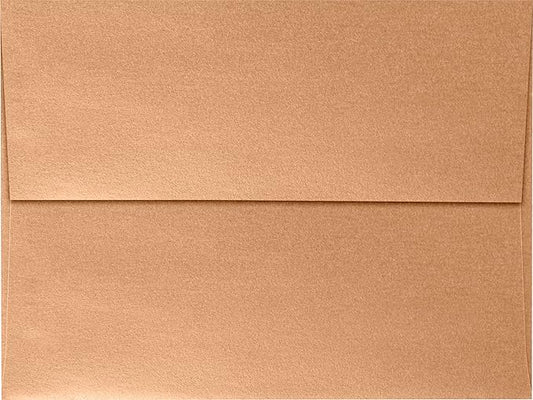 LUXPaper A7 Invitation Envelopes | Peel & Press | 5 1/4" x 7 1/4" | Copper Metallic | 80lb. Text | 250 Qty