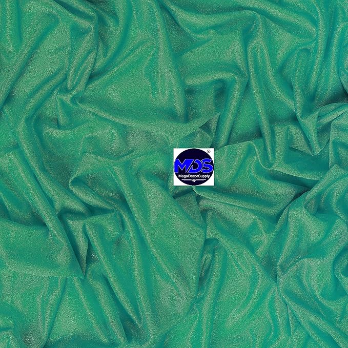 MDS Halloween Chiffon Draping Fabric - 1 Panel, 30" Wide x 50ft Long - Sheer Spooky Arbor & Canopy Drapery for Haunted House Backdrops, Party Ceilings, DIY Costumes & Themed Events - Emerald Green