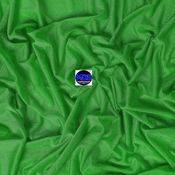 MDS Halloween Chiffon Draping Fabric - 1 Panel, 30" Wide x 50ft Long - Sheer Spooky Arbor & Canopy Drapery for Haunted House Backdrops, Party Ceilings, DIY Costumes & Themed Events - Green