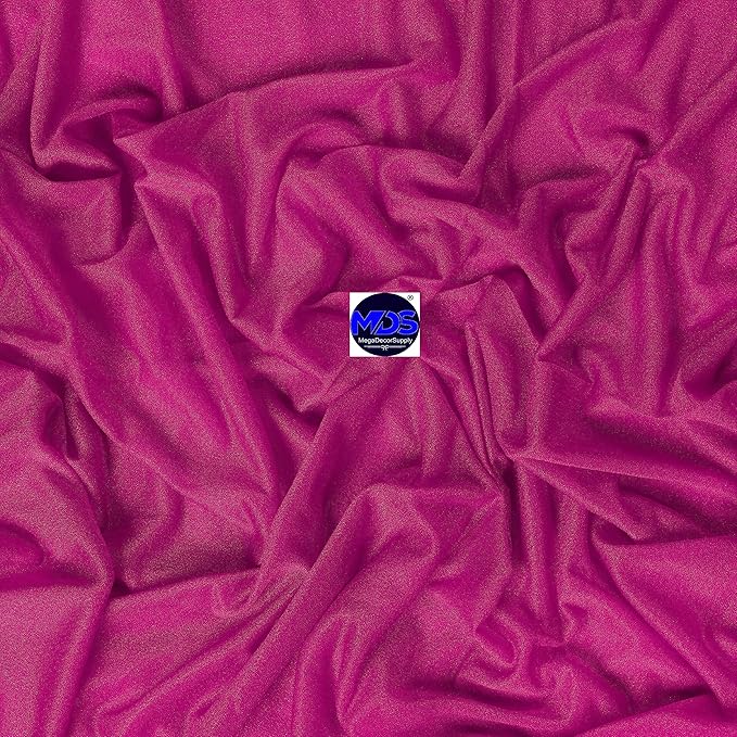 MDS Halloween Chiffon Draping Fabric - 2 Panel, 30" Wide x 75ft Long - Sheer Spooky Arbor & Canopy Drapery for Haunted House Backdrops, Party Ceilings, DIY Costumes & Themed Events - Magenta