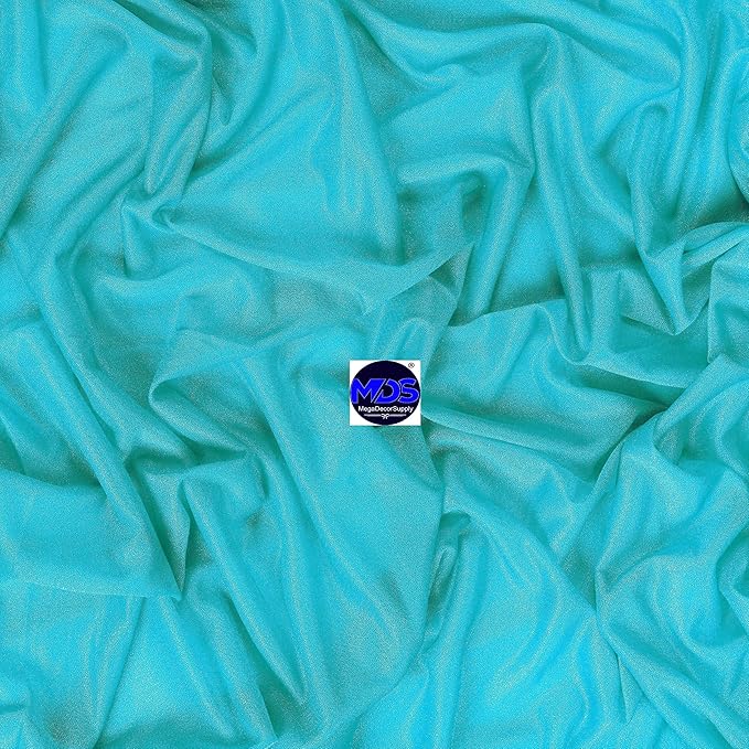 MDS Halloween Chiffon Draping Fabric - 1 Panel, 30" Wide x 100ft Long - Sheer Spooky Arbor & Canopy Drapery for Haunted House Backdrops, Party Ceilings, DIY Costumes & Themed Events - Peacock Blue