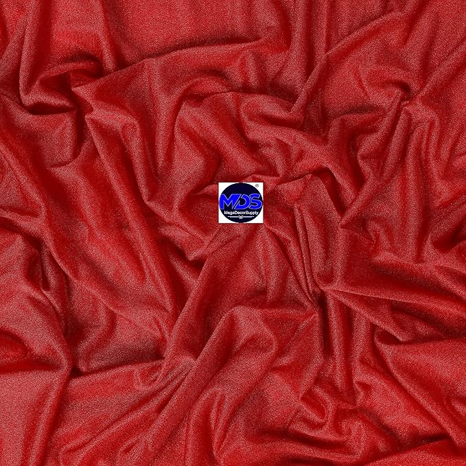 MDS Halloween Chiffon Draping Fabric - 1 Panel, 30" Wide x 75ft Long - Sheer Spooky Arbor & Canopy Drapery for Haunted House Backdrops, Party Ceilings, DIY Costumes & Themed Events - Red